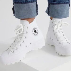 NWT Chuck Taylor All Star Lugged 2.0 Sneakers in W9/M7 in White/Egret/Black